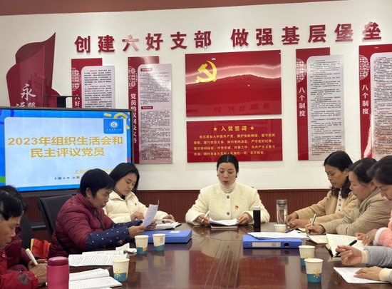 上高县幼儿园党支部召开2023年度专题组织生活会暨民主评议党员