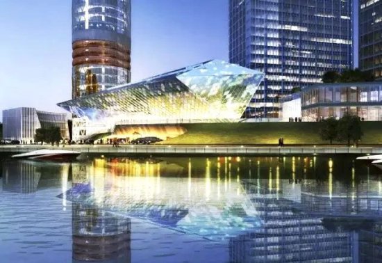 <em>上海</em>长滩音乐厅以“水晶”为设计主题，将成北部滨江新地标