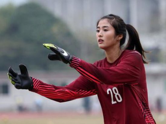 赵丽娜/中国女足守门员赵丽娜。（网页截图）