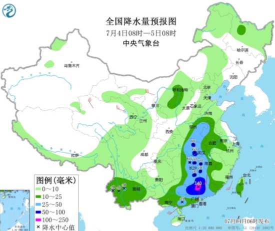 全国多地迎来强降雨！黑龙江中部地区小心雷暴大风和冰雹