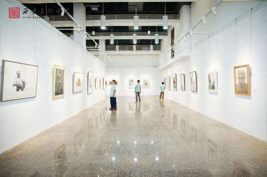 中国素描艺术研究展在<em>西安</em>美院开幕