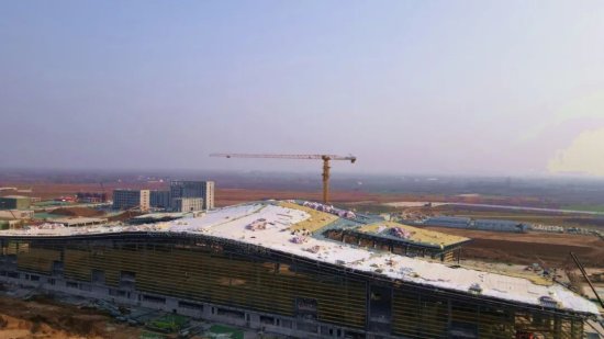 <em>济宁</em>新机场项目已初具雏形，航站楼主体已完工