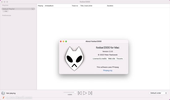 foobar2000 for mac(经典<em>音乐播放</em>器)