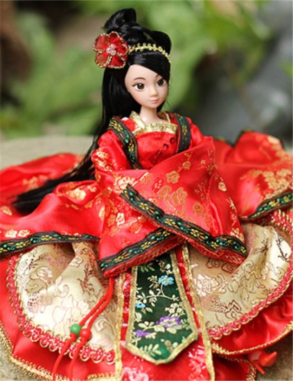 女孩 玩具/正品娇儿古装芭比娃娃套装中国风贵妃换装玩具女孩生日礼物包邮