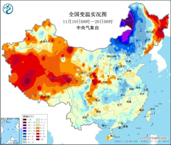 中央气象台：内蒙古及东北地区仍将受冷空气<em>影响</em> 明日南方降雨...