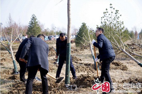 济宁高新区开展2024年机关义务植树活动