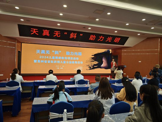 2024<em>儿童</em>眼病救助项目在贵州启动 14名斜视患儿获公益救助