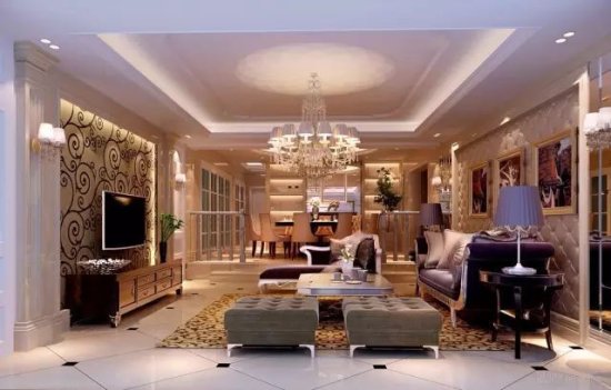 20款<em>欧式客厅装修案例</em>，奢华的、典雅的、时尚的全都有！