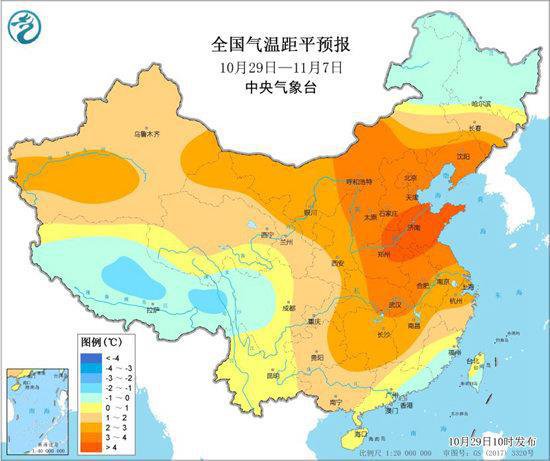华北黄淮多地11月气温或冲上30℃，之后冷空气登场