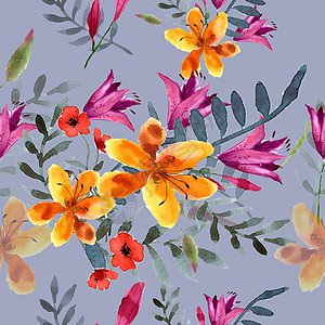玫瑰花和柳树枝的水颜色构成花环设计情调植物学包装纸花园婚礼...