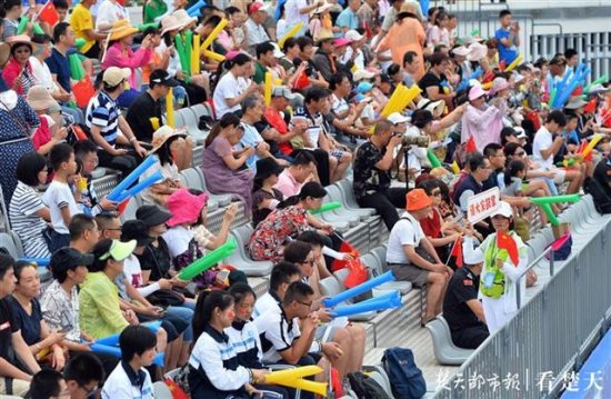 <em>武汉</em>军运会沙滩排球测试赛举行 两大沙排场地首次亮相