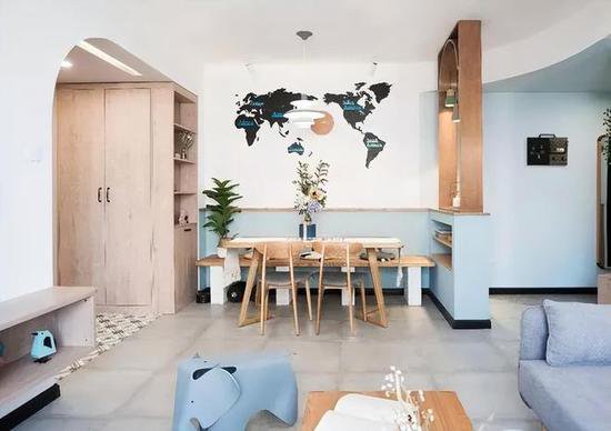 78㎡小户型二居室，客餐厨一体<em>设计</em>，空间宽敞舒适！