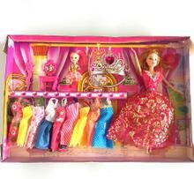 创意 玩具/玩具批发超市玩具芭比娃娃18件套换装创意玩具送礼好品古装婚纱