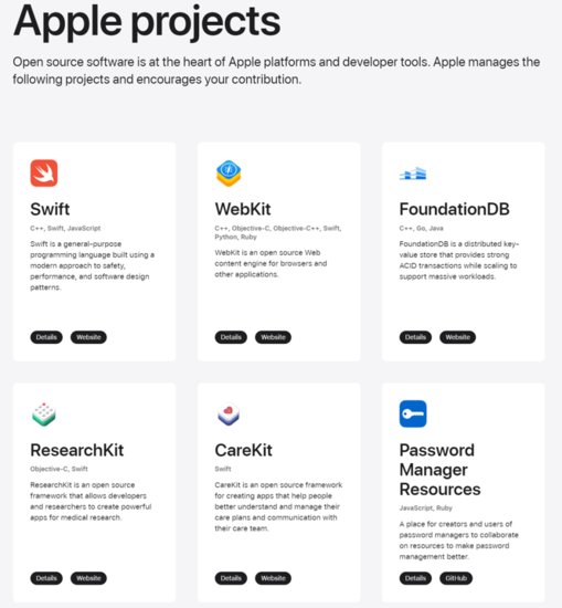 苹果推出重新<em>设计</em>的开源<em>网站</em>，包括iOS、iOS<em>代码</em>