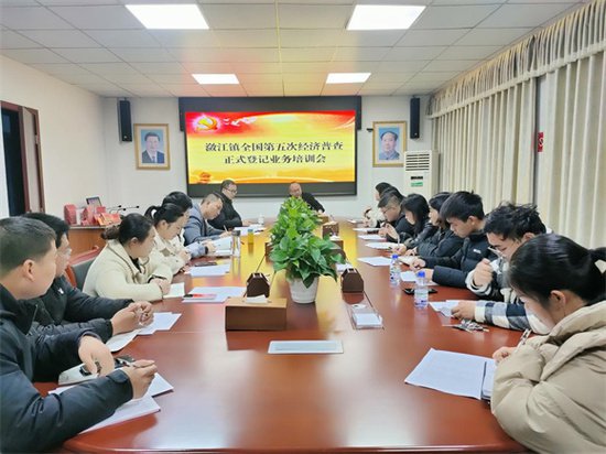 兴国县潋江镇召开全国第五次经济普查个体户正式登记培训会