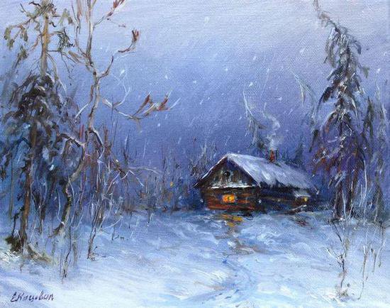 俄罗斯画家埃琳娜的四季风景油画，美醉了！