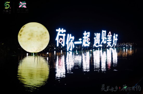 江苏建湖九龙口第二届荷花艺术节暨夜生活节开幕