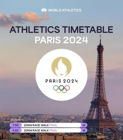 世界田联公布巴黎奥运会<em>田径</em>赛程时间 11个比赛日决出48枚金牌