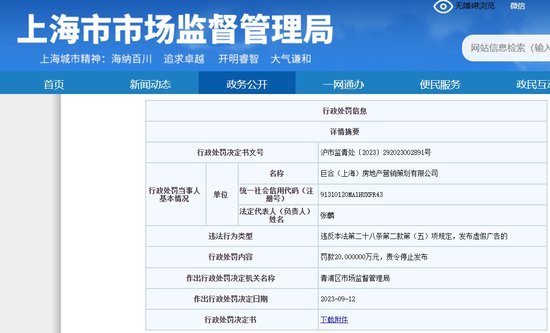 上海一营销<em>策划公司</em>借新冠推销房产被罚