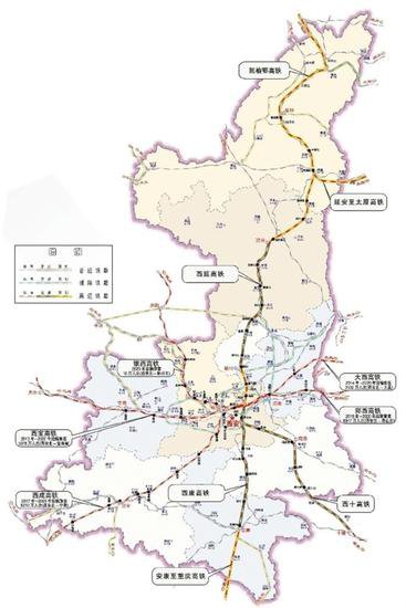 陕西“米”字形高铁网贯通全省联通全国
