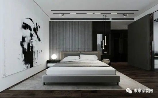 格调优雅的卧室<em>装修设计</em>，大小面积都有，床头背景墙真漂亮！
