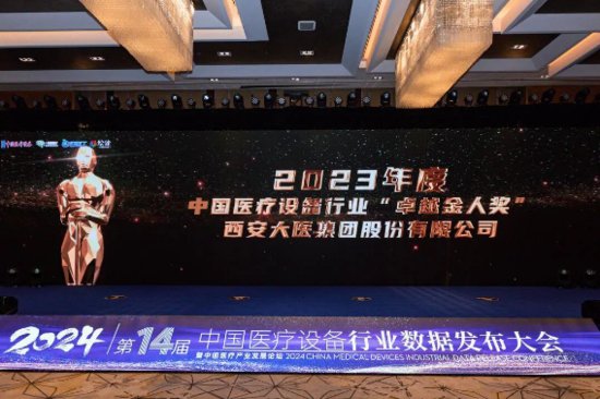 西安大医集团荣获2023年度中国<em>医疗设备</em>“卓越金人奖”