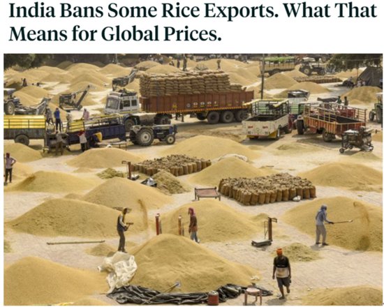 多个国家宣布禁止<em>大米</em>出口 最不发达国家面临<em>粮食</em>安全考验