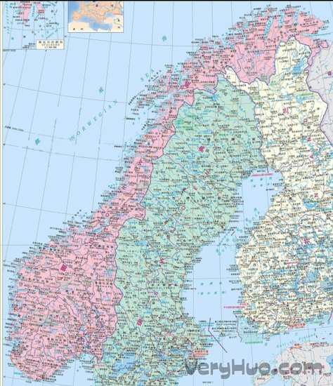地图 瑞典/瑞典地图高清中文版下载