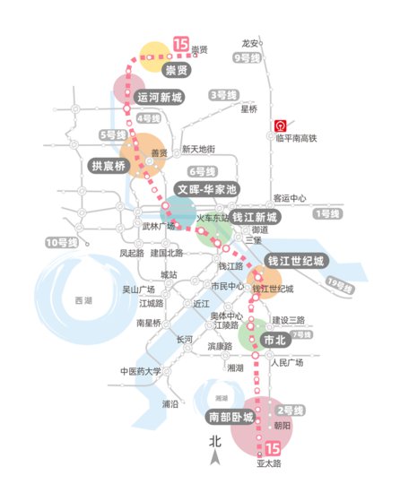 杭州地铁15号<em>线的</em>站点<em>位置</em>定了？