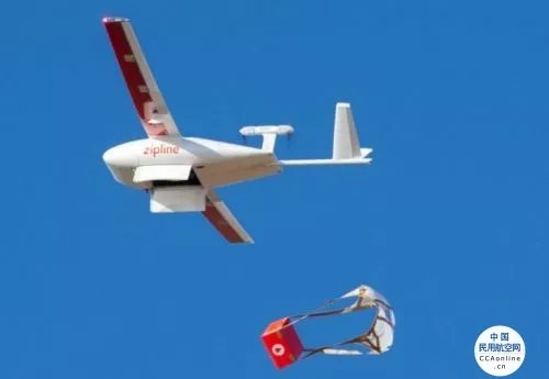 美国Zipline公司使用无人机在日本运送医疗物资
