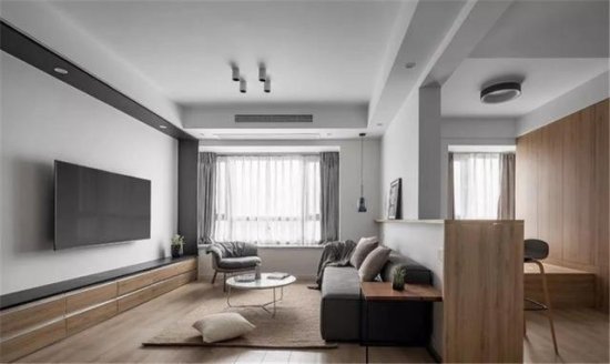 94平米三居室设计说明，15万元<em>装修</em>的现代风格有什么效果？