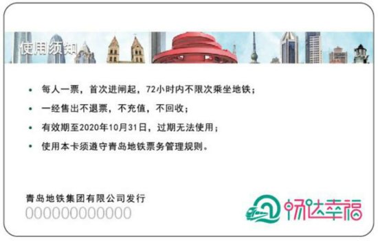 青岛新版地铁旅游票上线 分一日票、三日票