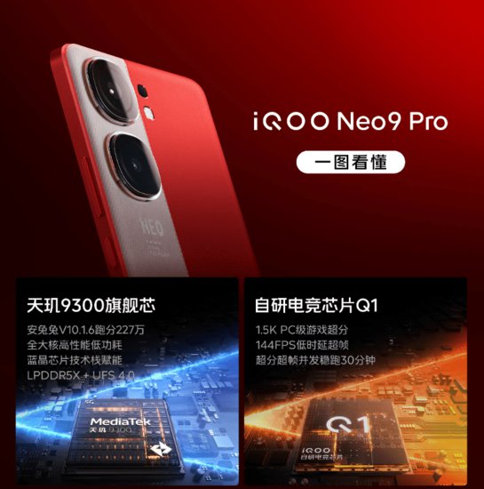iQOO Neo9 Pro<em>惊艳</em>亮相，天玑9300带来持久高性能<em>游戏</em>体验
