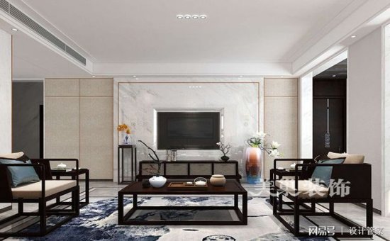 郑州280平大平层<em>新中式风格装修</em>，优雅精致，超有范的新家设计