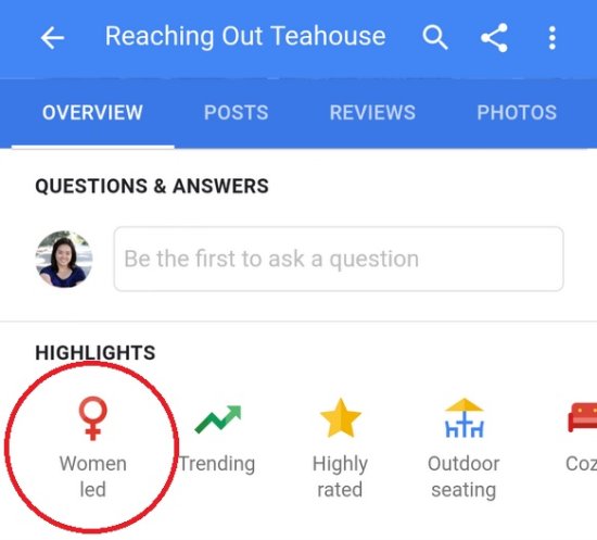 <em>谷歌地图</em>现在允许商家将自己标记为“女性领导”