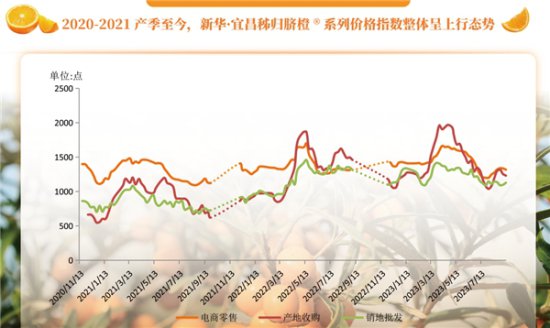 新华·宜昌秭归脐橙系列<em>价格</em>指数自2020年12月以来持续上行
