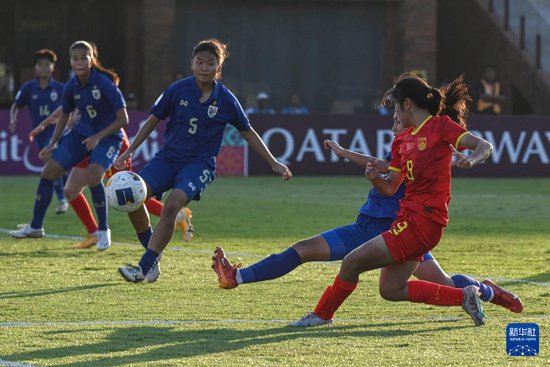 足球——U17女足亚洲杯：中国队胜<em>泰国</em>队