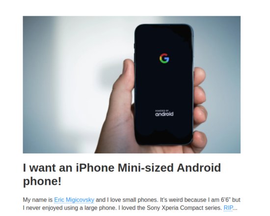 iPhone mini 都要断更了，还有人想要小屏安卓<em>手机</em>？