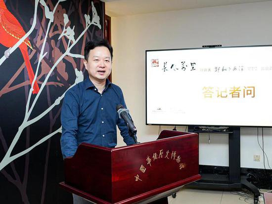 钟开天500米长卷中国画《郑和下西洋》首展落地北京