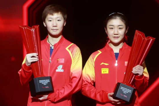国乒包揽WTT新加坡赛5项冠军，孙颖莎和马龙能拿到多少奖金和...