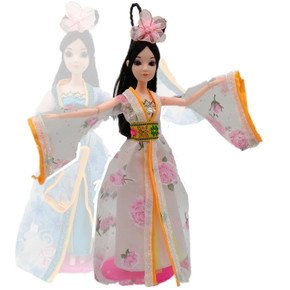 中国/中国古装芭芘比娃娃衣服换装洋娃娃四季仙子套装大礼盒女童玩具