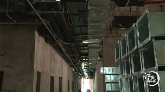 江安县人民医院妇儿科住院大楼进入内部装饰阶段