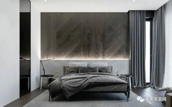 格调优雅的<em>卧室装修</em>设计，大小面积都有，床头背景墙真漂亮！