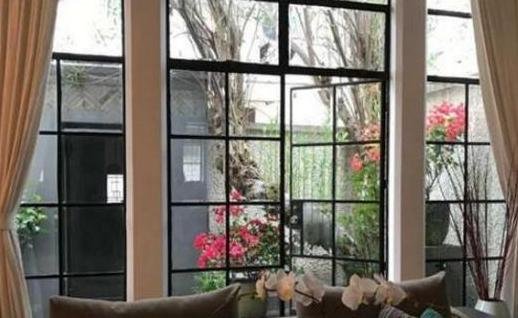 超模吕燕在法国的豪宅：院子里种满植物，<em>客厅墙壁</em>都装成落地窗