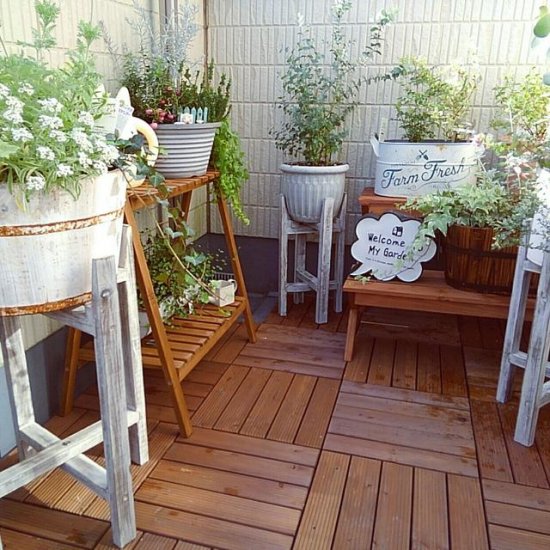借鉴20个日本家庭的<em>阳台设计</em> 改造得很温馨