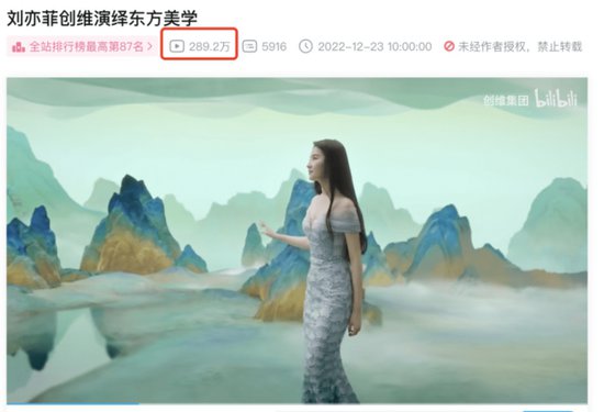 刘亦菲现在B站<em>最火的作品</em>，是创维广告？