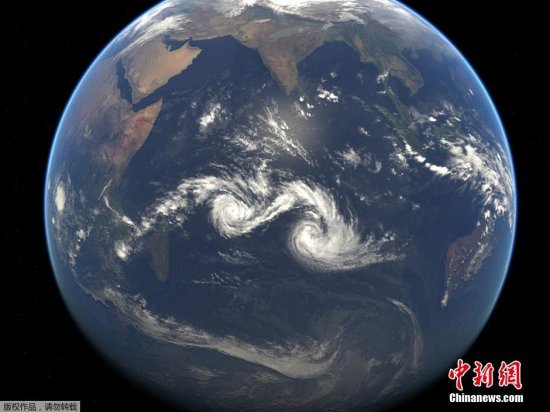 印度洋中心<em>形成</em>两股<em>热带气旋</em>或引发双台风效应