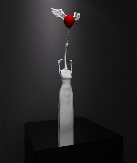 红气球的禁言——王宁华雕塑装置艺术展