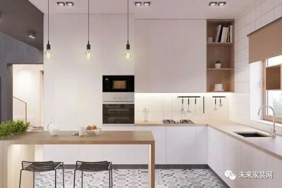 厨房装修时，墙面<em>瓷砖</em>用<em>什么颜色</em>更好看？这6套厨房你喜欢吗？