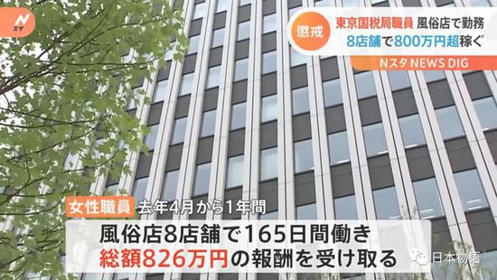 东京国税局3名20多岁女公务员，从事“爸爸活”与“风俗店”...